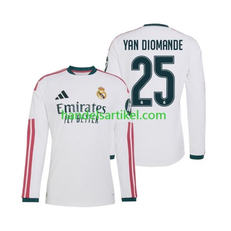 Real Madrid Yan Diomande 25 Heim Trikotsatz 2026/27 Langarm Real Madrid Yan Diomande 25 Heim Trikotsatz 2026/27 Langarm